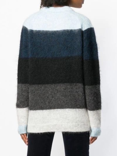 Shop Acne Studios Albah Striped Sweater In Blue