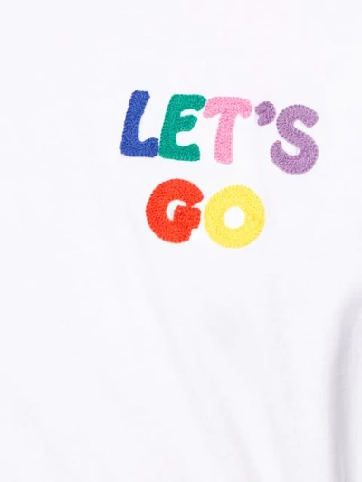 Shop Mira Mikati 'let's Go' T-shirt In White