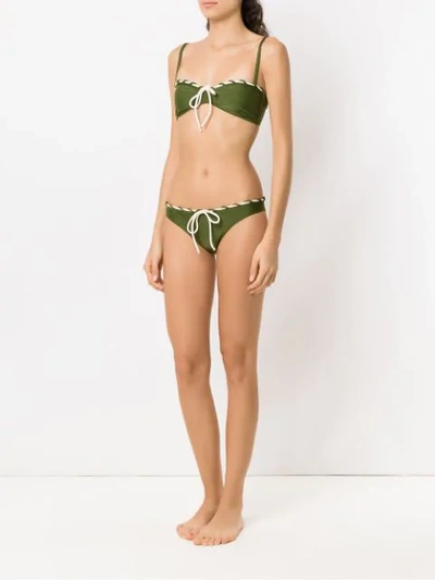 Shop Adriana Degreas 'tqc Safari' Bikini In Green