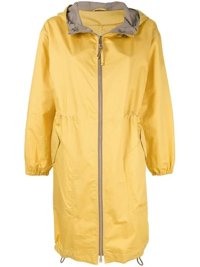 Shop Brunello Cucinelli Drawstring Jacket - Yellow