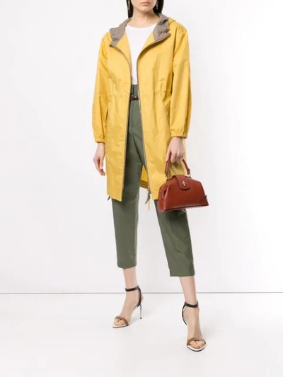 Shop Brunello Cucinelli Drawstring Jacket - Yellow