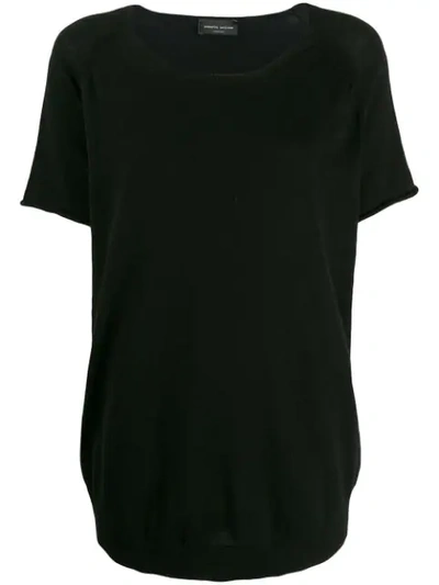 Shop Roberto Collina Knitted T-shirt - Black