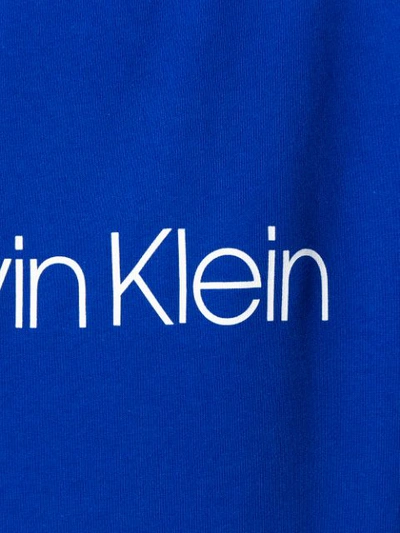 Shop Calvin Klein Logo Print Sweatshirt - Blue