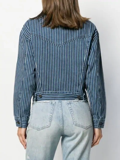 Levi's Striped Denim Jacket In Blue | ModeSens