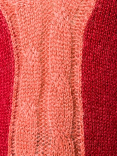 Shop The Gigi Carlita Two-tone Sweater In Red