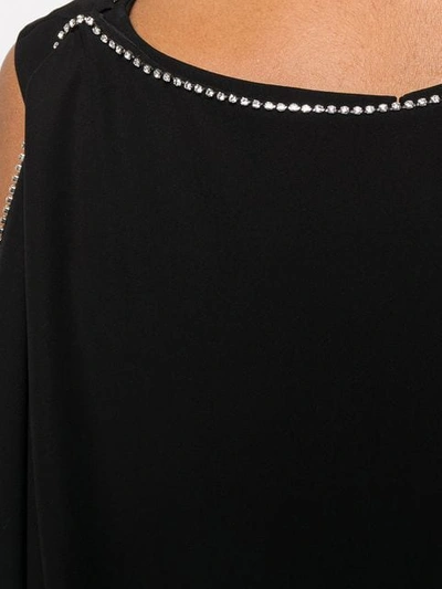 Shop Mcq By Alexander Mcqueen Asymmetric Detail Dress In Black