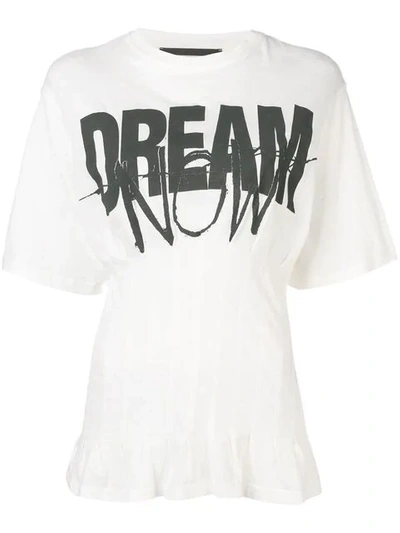 Shop Haider Ackermann Dream Now T-shirt In White