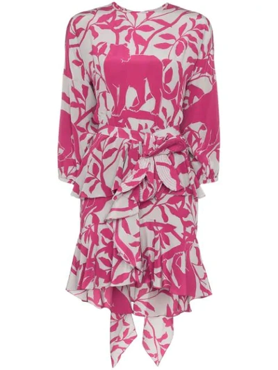 Shop Johanna Ortiz Lady Marmalade Floral Print Dress In Pink