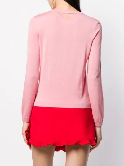 Shop Red Valentino Buttoned Cardigan In 517 Rosa
