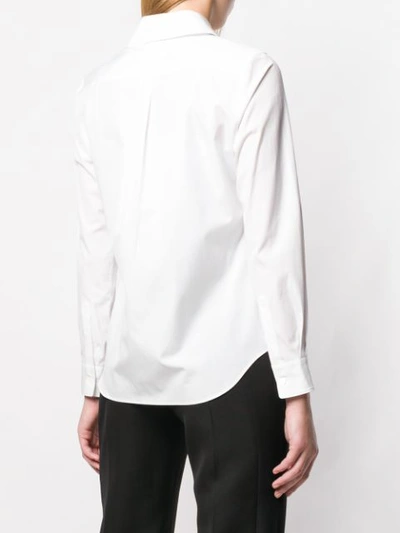 Shop Comme Des Garçons Comme Des Garçons Curved Hem Shirt - White