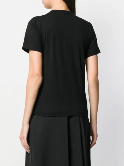 Shop Comme Des Garçons Chain Embellished T-shirt In Black