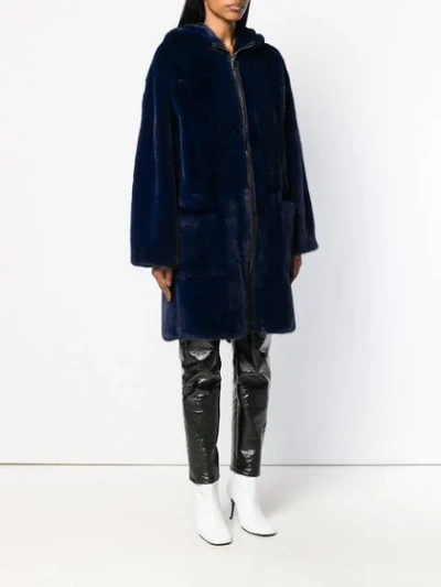 Pallas hooded fur coat