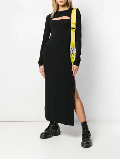 Shop Marc Jacobs Redux Grunge Cut-out Dress In Black