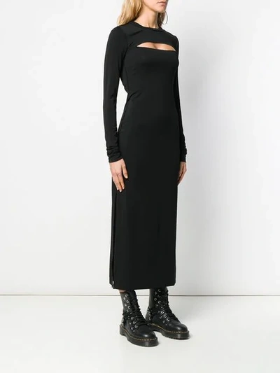 Shop Marc Jacobs Redux Grunge Cut-out Dress In Black