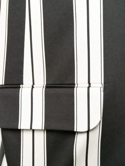 Shop Marc Jacobs Cropped Striped Jacket In Black