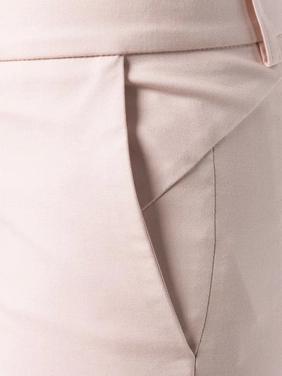 Shop Piazza Sempione Cropped Tailored Trousers In Pink