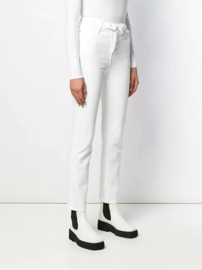Shop Alexander Wang Open Front Jeans In White