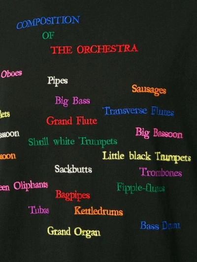 Shop Tu Es Mon Tresor Tu Es Mon Trésor The Orchestra T-shirt Dress - Black