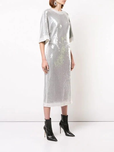 Shop Sally Lapointe Sequin Embellished T In Clear