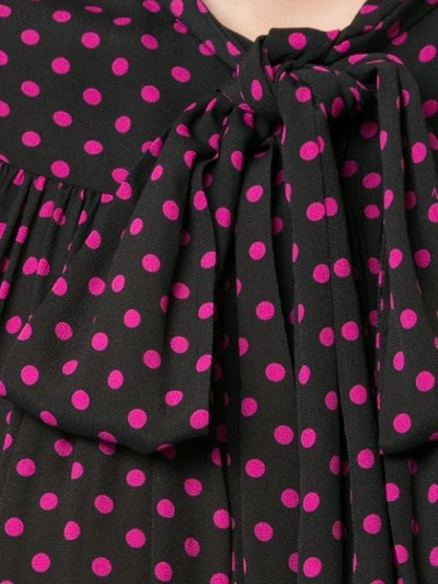 Shop N°21 Polka Dot Printed Blouse In Black