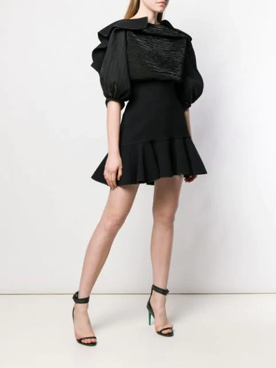 Shop Maticevski Mixed Texture Dress In Black