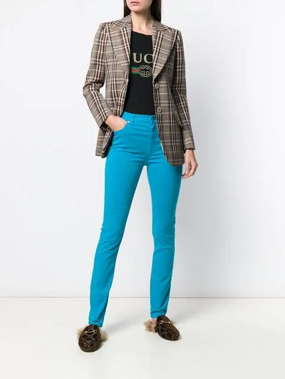 Shop Gucci Skinny Jeans In Blue