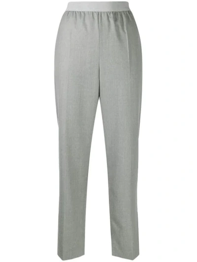 Shop Agnona Straight-leg Trousers In Grey