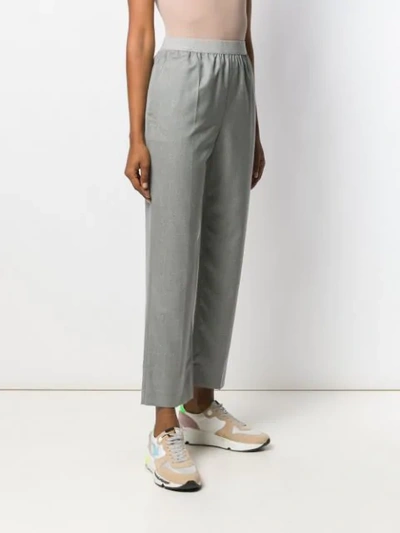 Shop Agnona Straight-leg Trousers In Grey
