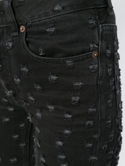 Shop Mm6 Maison Margiela Flared Bootcut Jeans In Black
