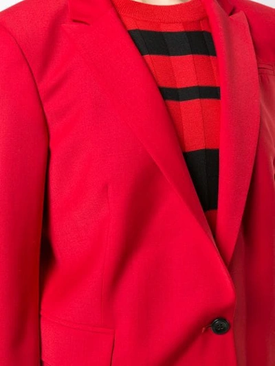 Shop Derek Lam Cropped Tuxedo Blazer - Red
