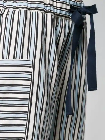 Chinti & Parker High-waist Striped Shorts In Neutrals