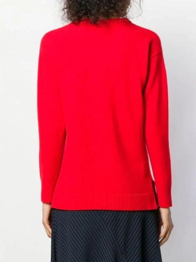 Shop Loewe Crew Neck Jumper In Red