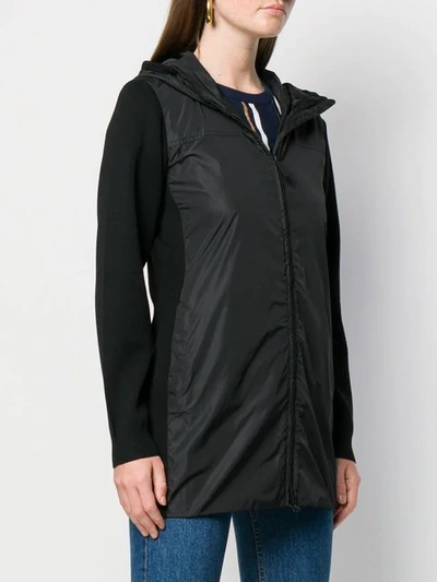Shop Canada Goose Zipped Hooded Jacket In Black