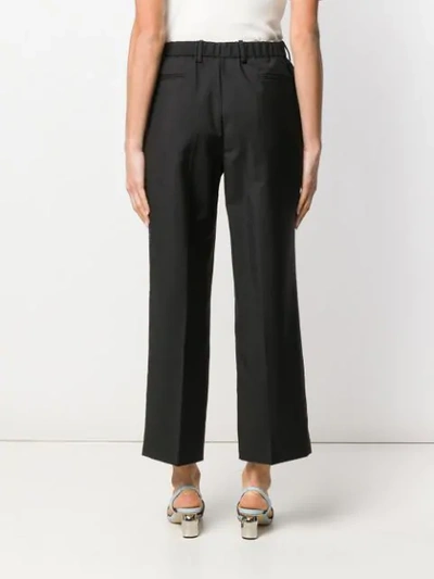 Shop N°21 Rhinestone-embellished Trousers In Black