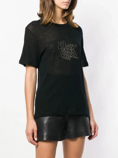 Shop Saint Laurent 'blow' T-shirt In Black