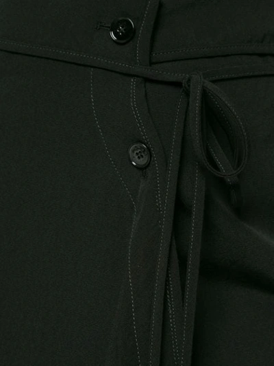 Shop Lemaire Wrap Midi Skirt In Black