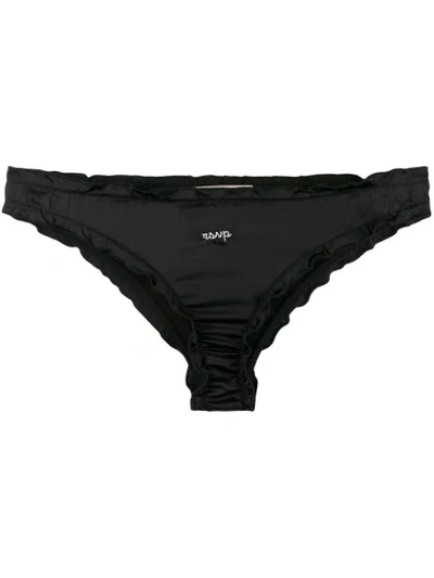 L'autre Chose Slip Mit Stickerei In Black