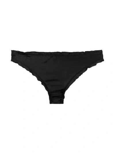 L'autre Chose Slip Mit Stickerei In Black