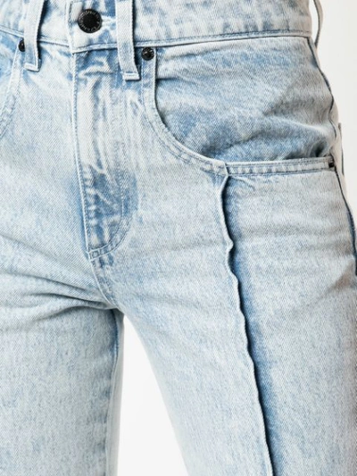 Shop Alexander Wang Straight-leg Bleached Jeans - Blue