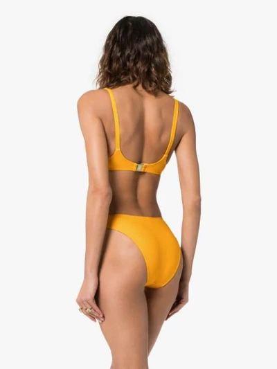 Shop Araks Quinn Jayne Bikini In Yellow