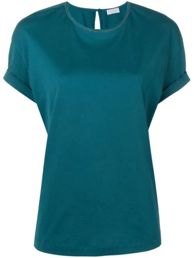 Shop Brunello Cucinelli Loose-fit T-shirt In Blue
