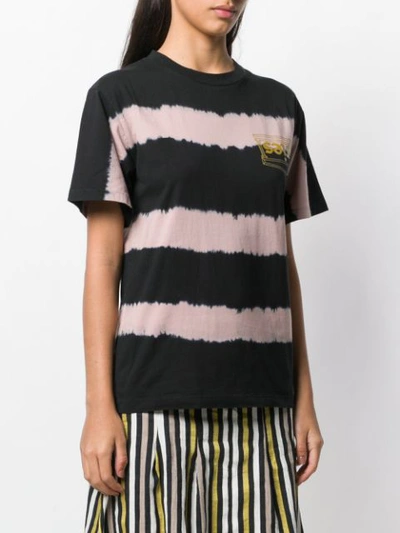 Shop Aries Striped T-shirt - Black