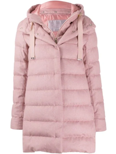 Shop Herno Padded Parka  In 4130 Pink