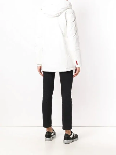 Shop Freedomday Feather Down Hooded Coat In White