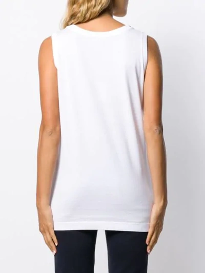 Shop Dolce & Gabbana Relaxed-fit Logo Tank Top In White
