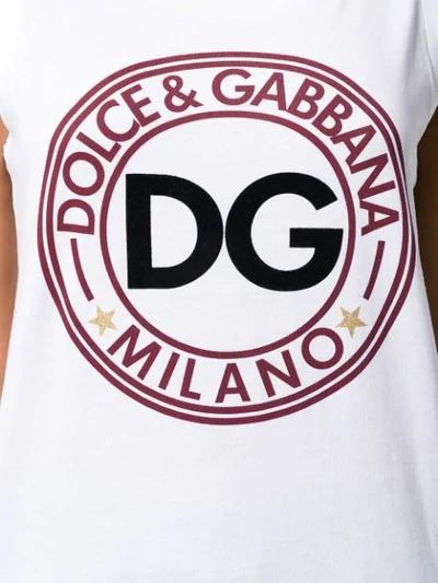 Shop Dolce & Gabbana Relaxed-fit Logo Tank Top In White