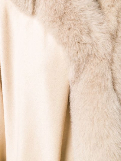Shop Liska Hooded Fur In Neutrals
