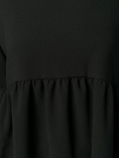 PINKO 绉纱连衣裙 - 黑色