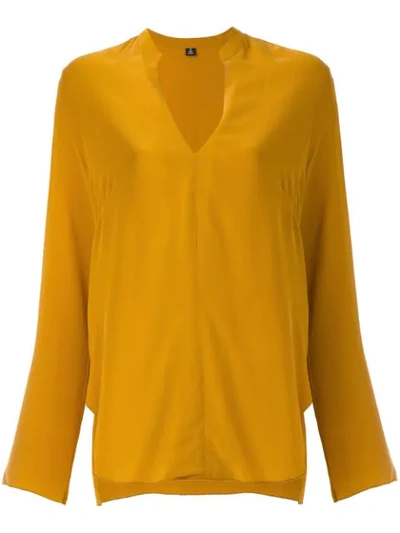 Shop Osklen Silk Blouse In Yellow