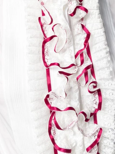 Shop Dolce & Gabbana Frill Shirt In S9000 White